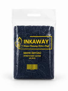 INKAWAY Tek Kullanımlık Siyah Sedye Örtüsü 20 Adet/Paket