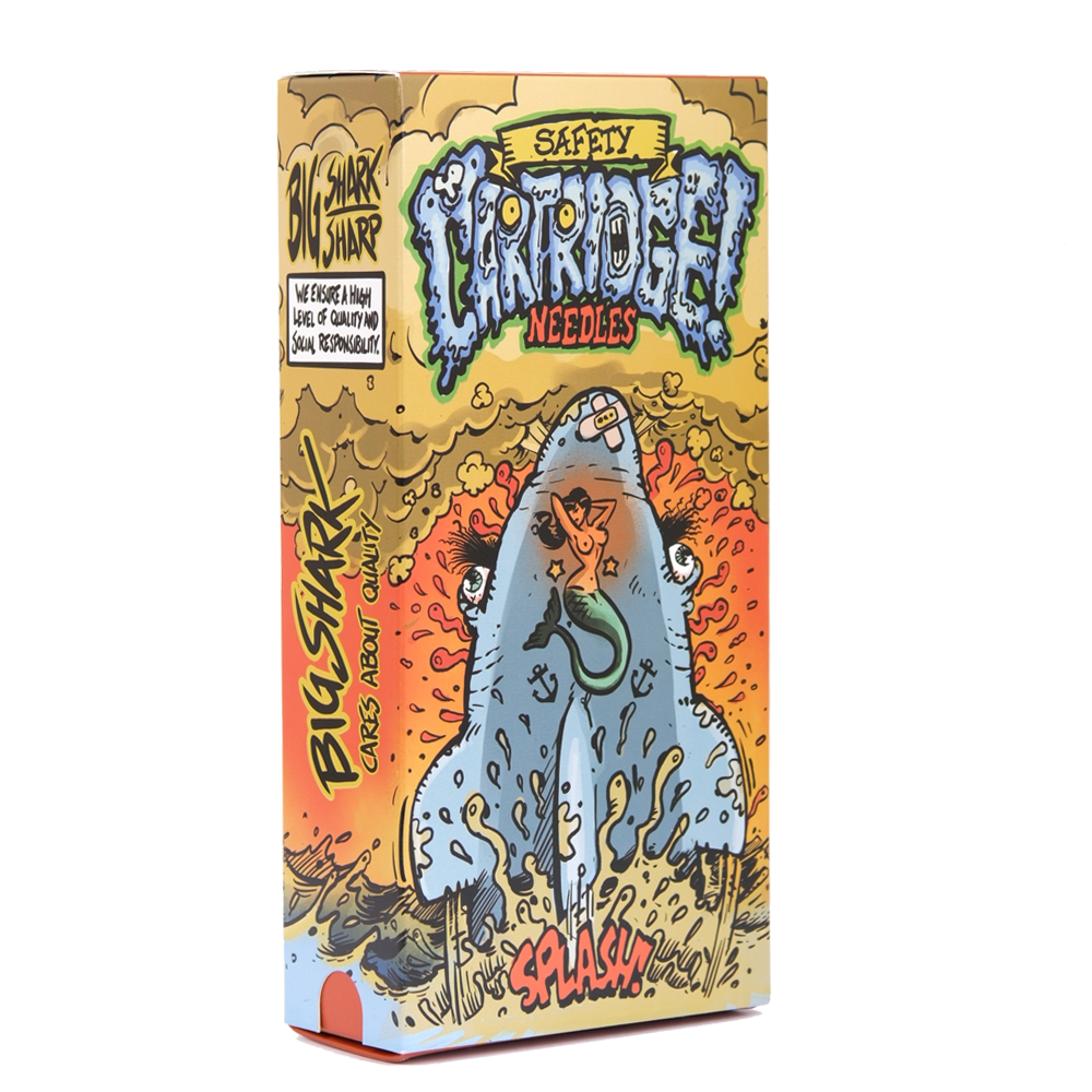 Big Shark 1 RL Kartuş Dövme İğnesi 20 Adet/Kutu