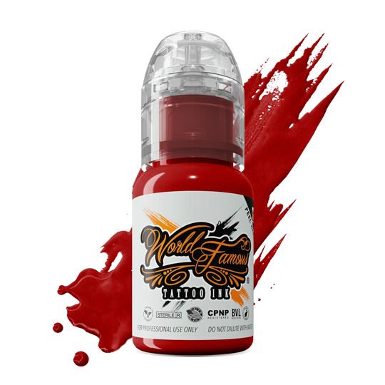 World Famous Ink Big Apple Red Kırmızı Dövme Boyası 1 Oz (30 Ml)