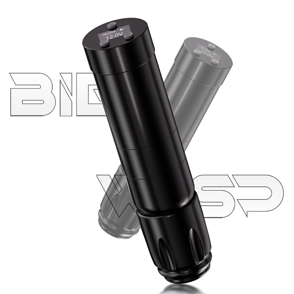 Big Wasp Eco V76 Wireless Tattoo Pen 3.5 mm Stroke Kablosuz Dövme Makinesi Siyah Renk