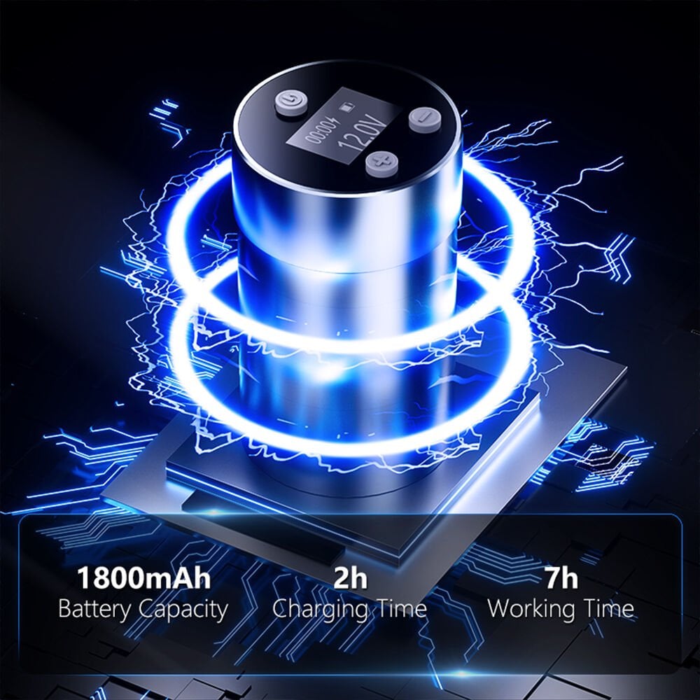 Big Wasp Eco V76 Wireless Tattoo Pen 3.5 mm Stroke Kablosuz Dövme Makinesi Siyah Renk