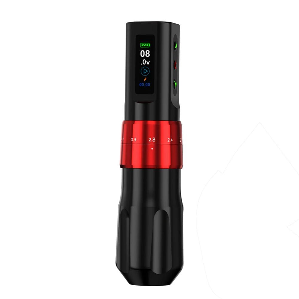 Big Wasp Eco V78 Wireless Adjustable Stroke 2.0 mm - 4.2 mm Tattoo Pen Kablosuz Ayarlanabilir Stroke Siyah Renk Dövme Makinesi