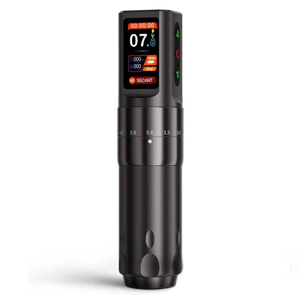 Big Wasp Eco V80 Wireless Adjustable 2.0 mm - 4.2 mm Tattoo Pen | Kablosuz Ayarlanabilir Stroke Siyah Renk Dövme Makinesi