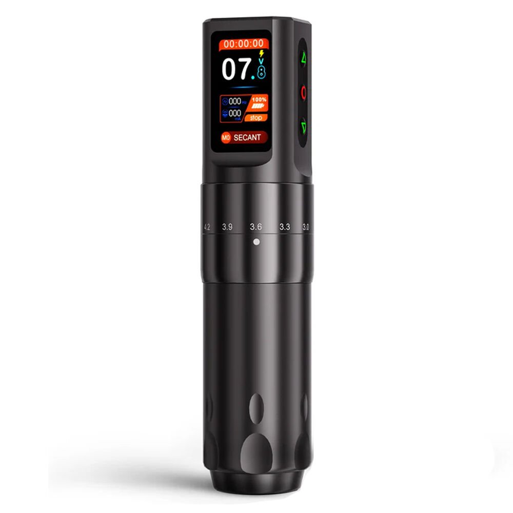 Big Wasp Eco V80 Wireless Adjustable 2.0 mm - 4.2 mm Tattoo Pen | Kablosuz Ayarlanabilir Stroke Siyah Renk Dövme Makinesi