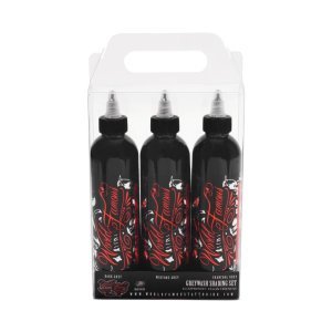 World Famous Ink 3 Bottle Greywash Set - Gölge Set 1 Oz. (3 X 1 Oz)