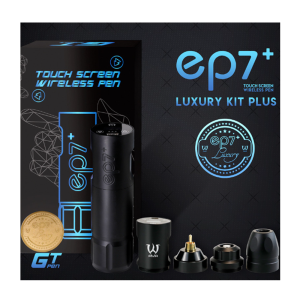 AVA EP7 Plus Luxury Kit 4.2 mm Kablosuz Dövme Makinesi Seti - 3.5 - 4.2 mm Stroke - Siyah Renk