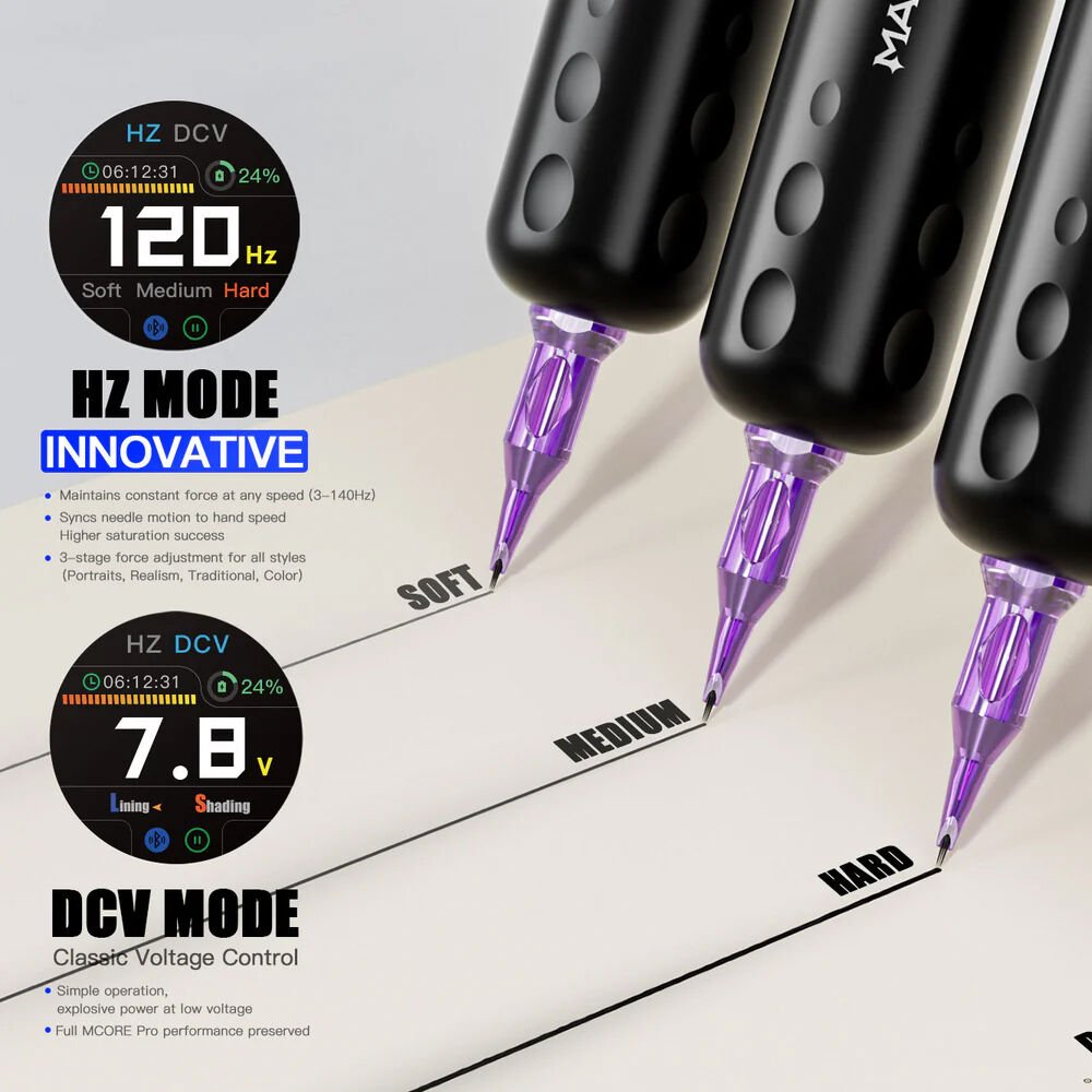Mast Racer Pro Wireless Tattoo Pen 4.2 mm Stroke Kablosuz Dövme