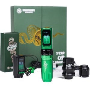 Dragonhawk Fold Pro Year of the Snake Wireless Adjustable 2.4 mm - 4.2 mm Stroke Tattoo Pen Set