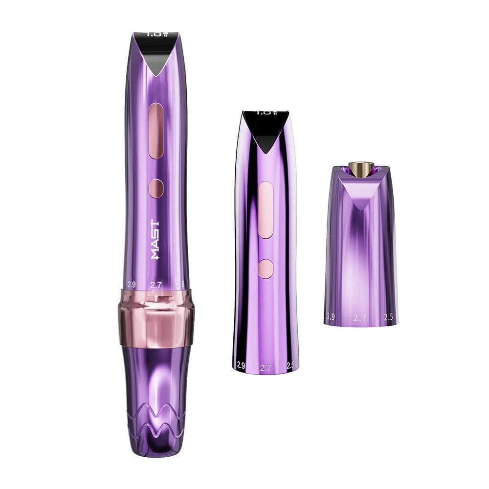 Mast P60 Wireless Double Battery Adjustable 2.2 mm - 3.2 mm PMU Pen | Dövme ve Kalıcı Makyaj Makinesi Yedek Bataryalı