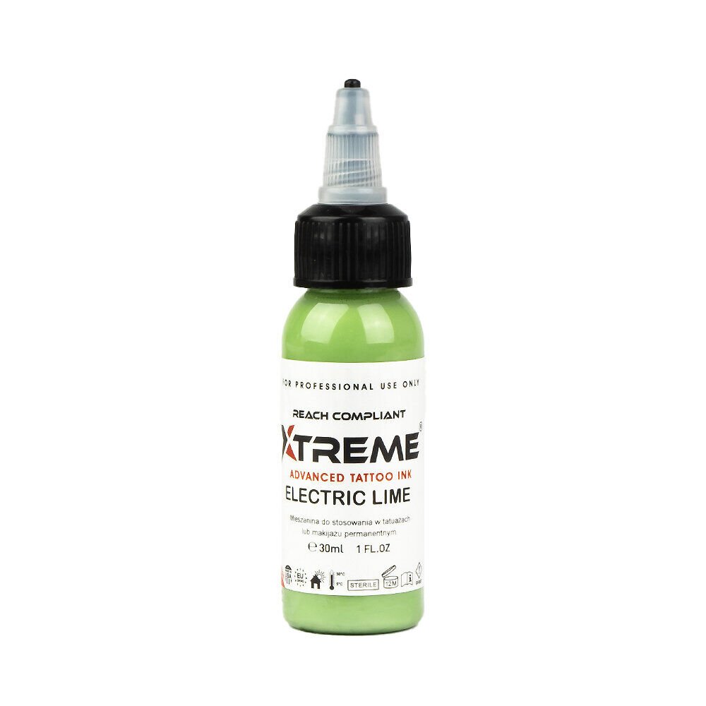 Xtreme Ink Electric Lime 1 oz (30 ml) Yeşil Dövme Boyası