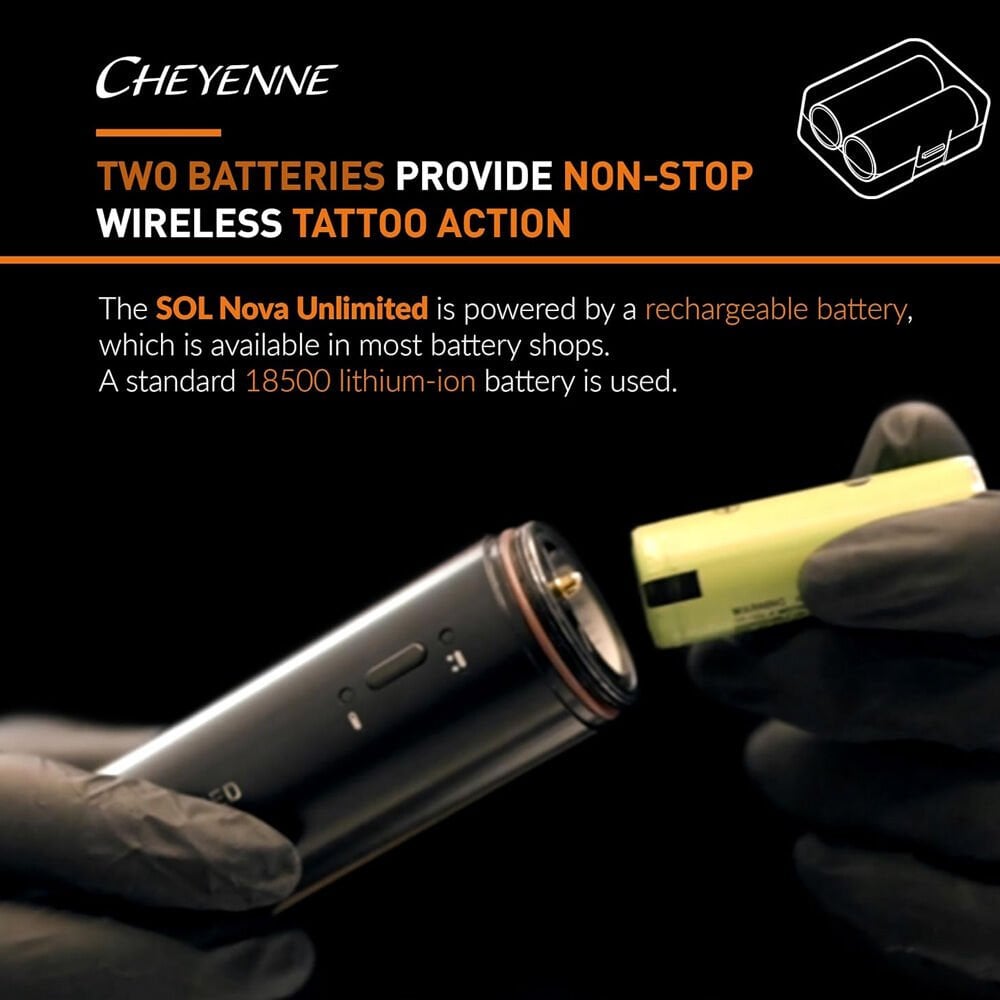 Cheyenne Sol Nova Unlimited Dövme Makinesi - Black (2.5 mm)