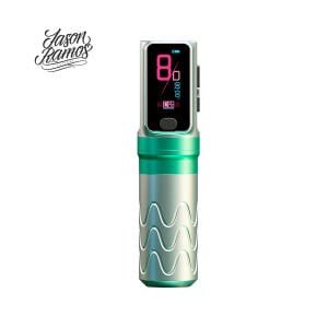 OG Produce Jason Ramos Exclusive Edition Pioneer Fury I 4.0 mm Stroke Kablosuz Dövme ve Saç Simülasyon Makinesi Yeşil Renk