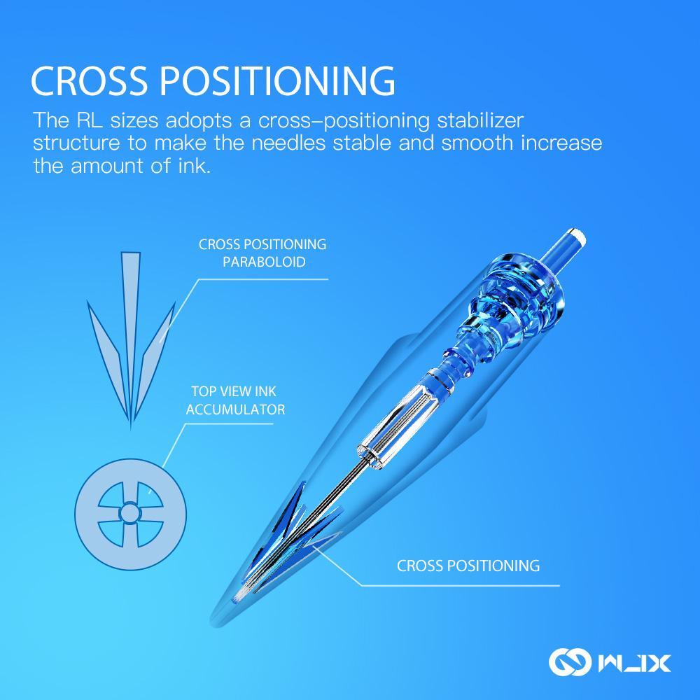 WJX 3 RL (Round Liner) Kartuş Dövme İğnesi 20 Adet/Kutu