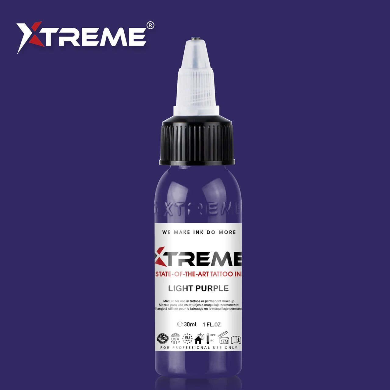 Xtreme Ink Light Purple 1 oz (30 ml) Mor Dövme Boyası