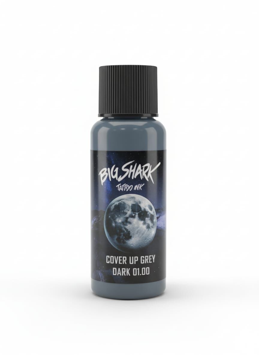 Big Shark Cover Up Grey Dark by Sinner Eclipse 1 oz Gri Dövme Boyası