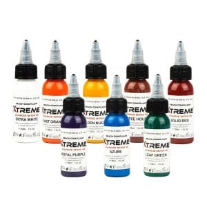 Xtreme Ink Old School Set 8x1 oz (30 ml) Dövme Boyası Seti