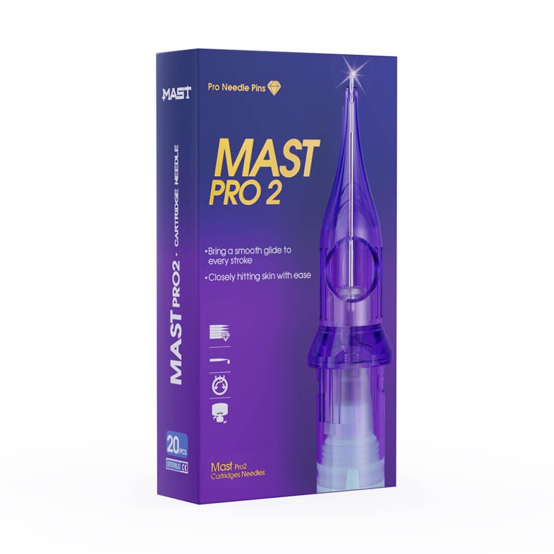 Mast Pro II 15 RM (Round Magnum) Kartuş Dövme İğnesi 20 Adet/Kutu